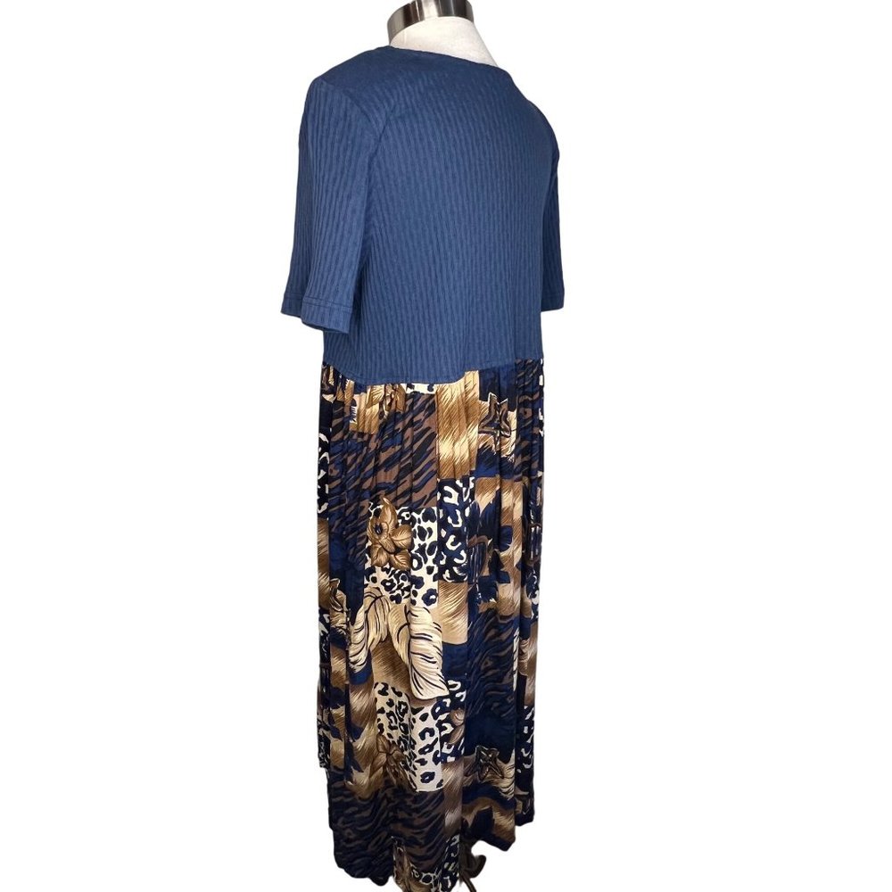 VNT  teddi Women's A Below Knee Length Dress Size Large (not on tag) Short Sleev - Picture 4 of 14